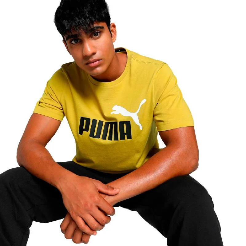 PUMA MEN'S ESSENTIALS 2 COLOR LOGO GOLDEN TEE