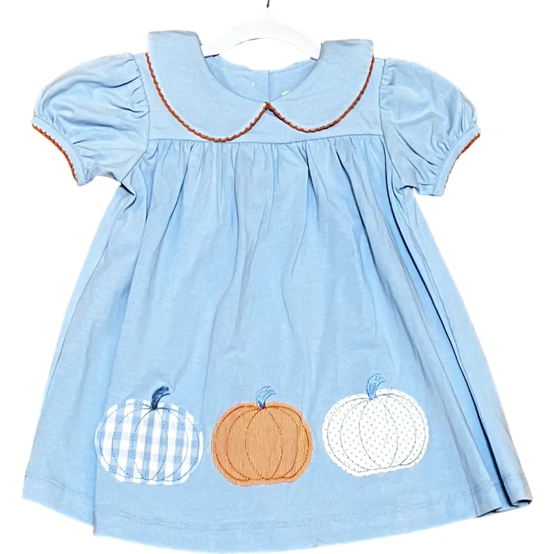 Pumpkin Applique Dress