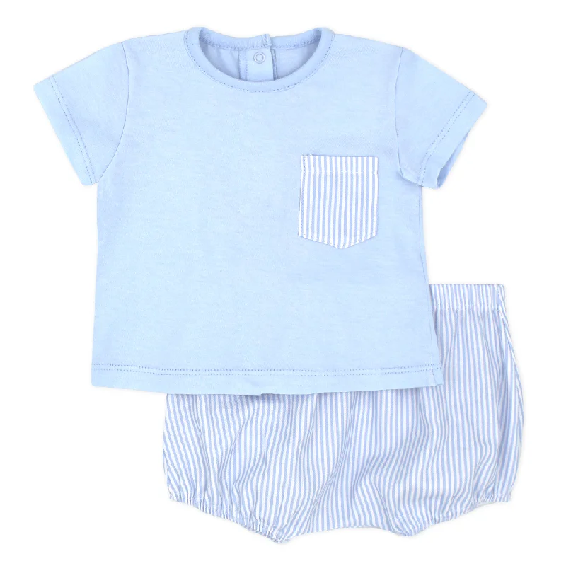 Rapife Boys Blue T-shirt & Jam Pant Set