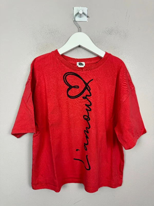 River Island Red Boxy T-shirt 9-10y