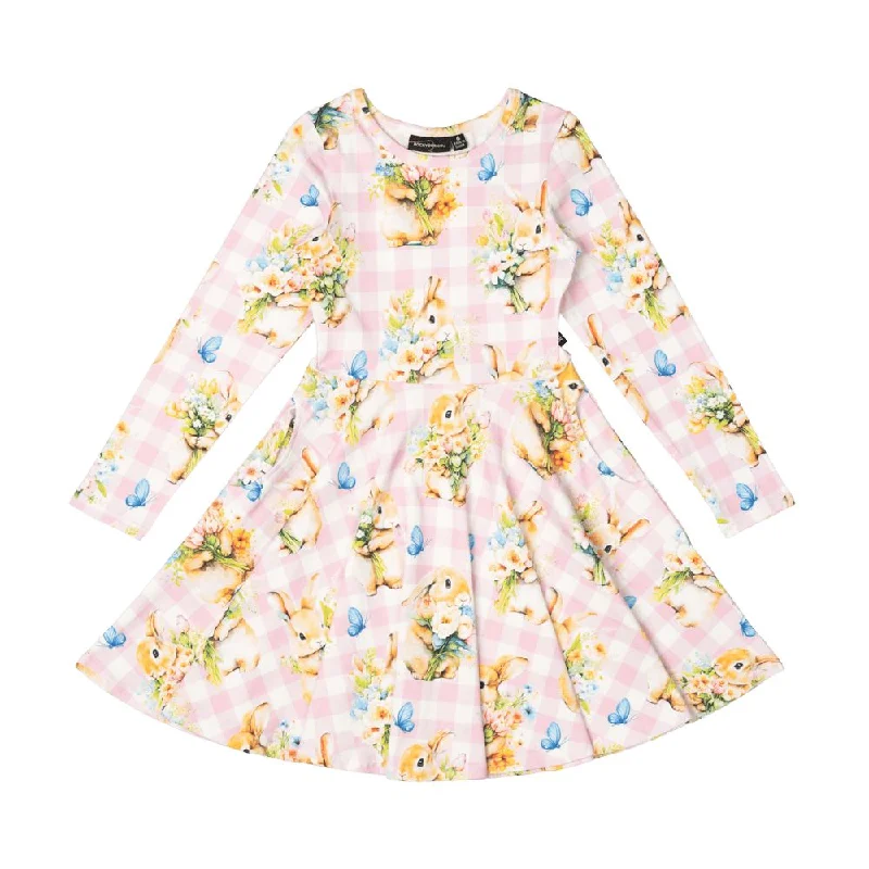 Rock Your Baby - Bunny Bouquet Waisted Dress