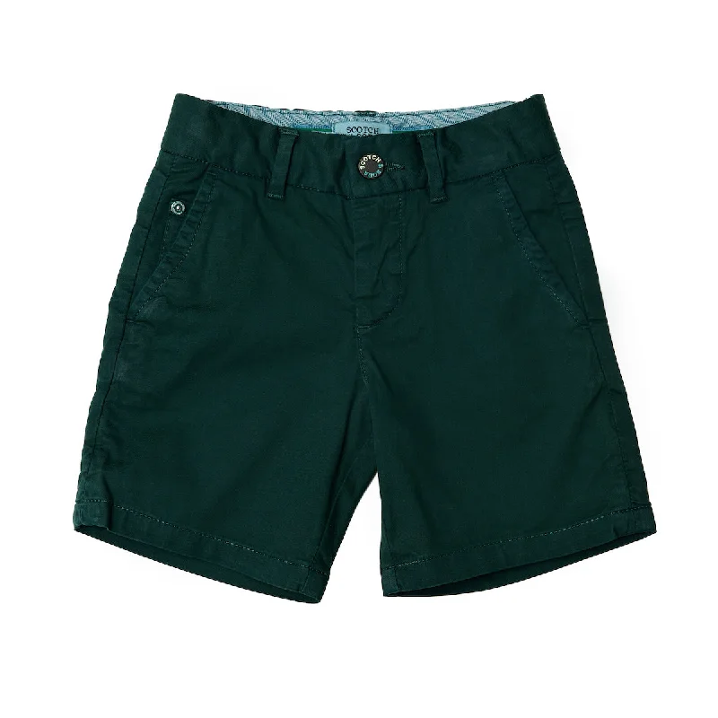 Scotch & Soda Boys Chino Shorts - Bot Green