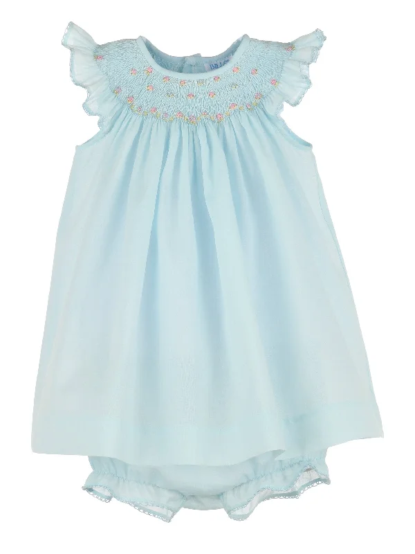 Smock Bullion Flowers Bishop - Blue