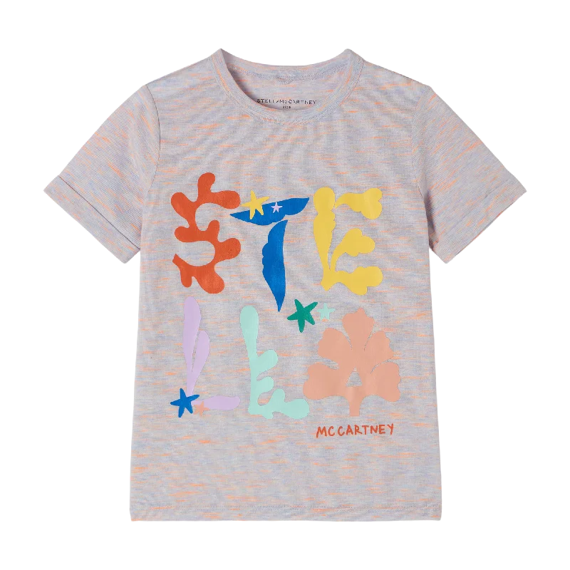 Stella McCartney Space Dyed Seaweed Logo T-Shirt