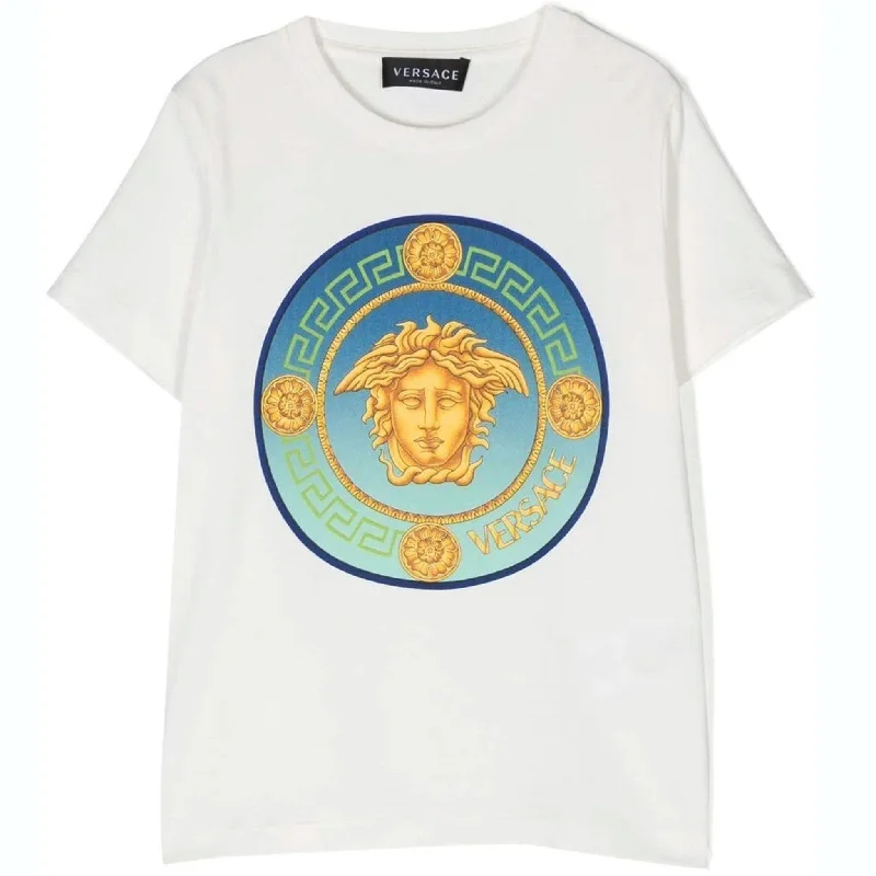 White Cotton Medusa T-Shirt