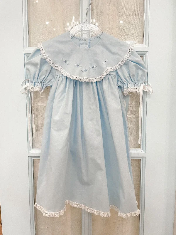 Blue Rosebud Heirloom Dress