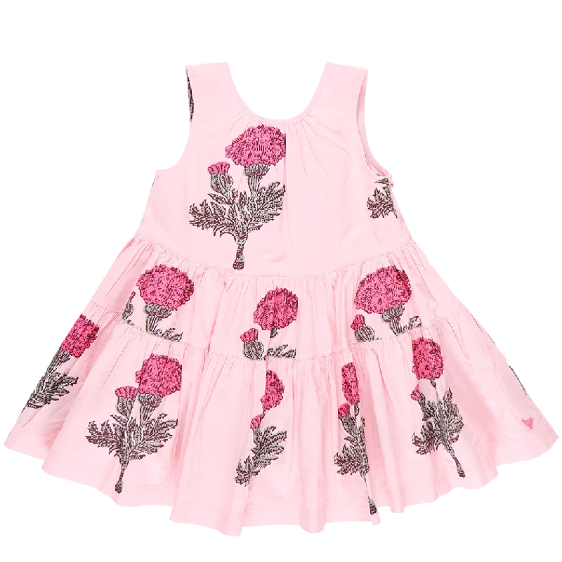 Girls Eloise Dress - Blush Marigold