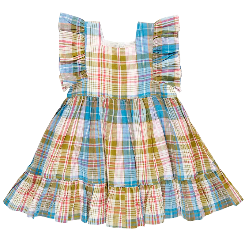 Girls Elsie Dress - Hawaiian Madras