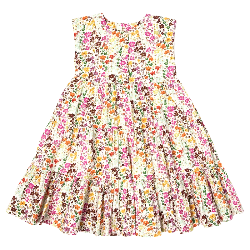 Girls Rue Dress - Multi Ditsy Floral