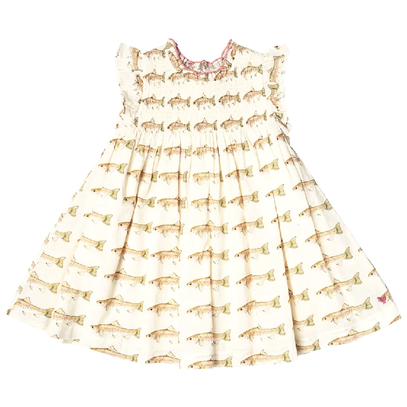 Girls Stevie Dress - Rainbow Trout