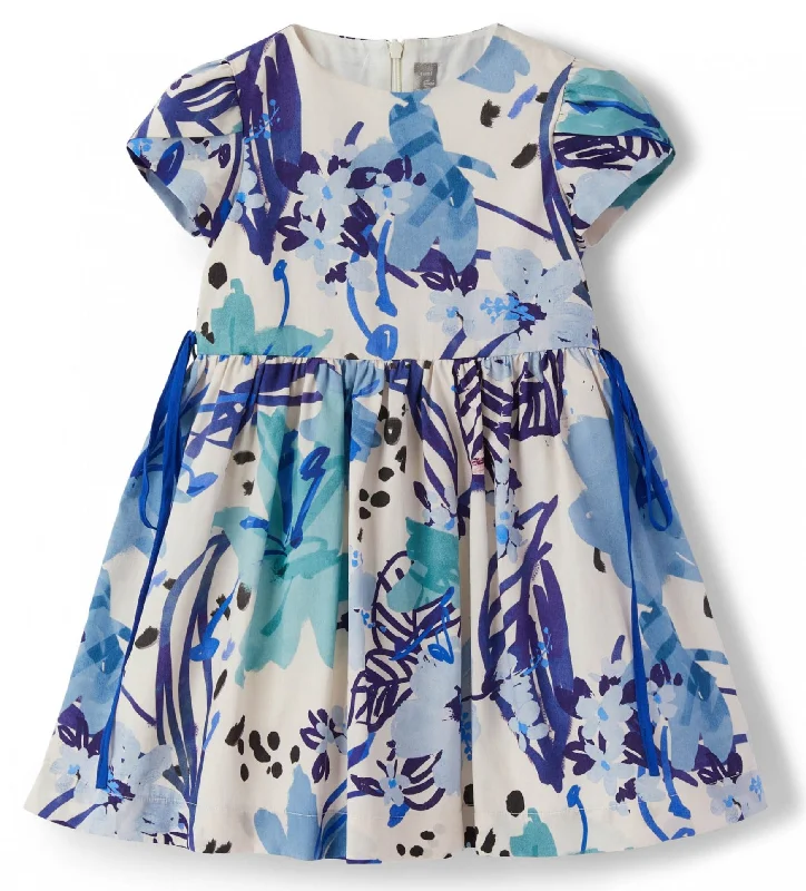 Il Gufo Girls Watercolor Dress