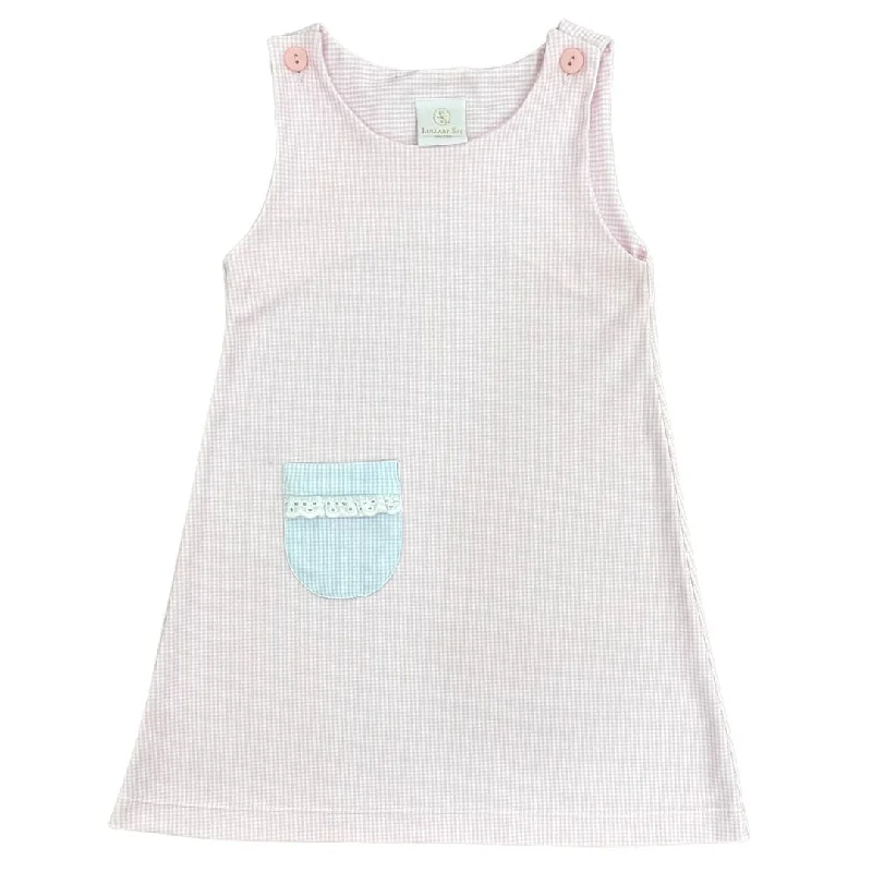 Julie Jumper - Pink / Blue Mini Gingham