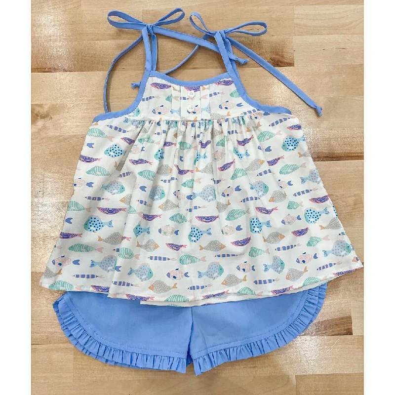 Margaret Ruffle Set - Fish