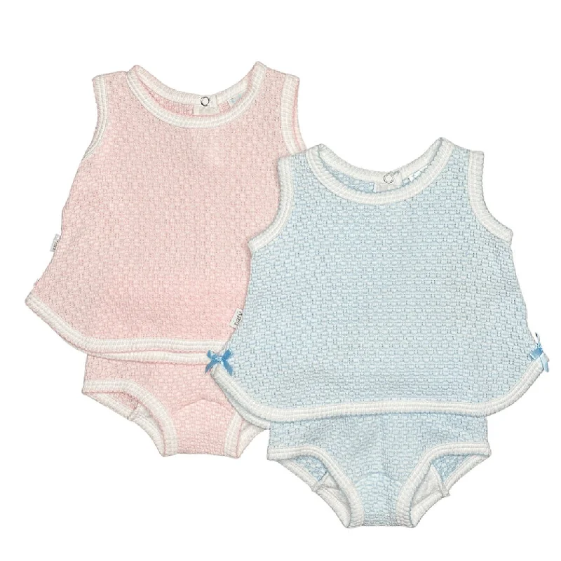 Sleeveless Top with Diaper Cover Set