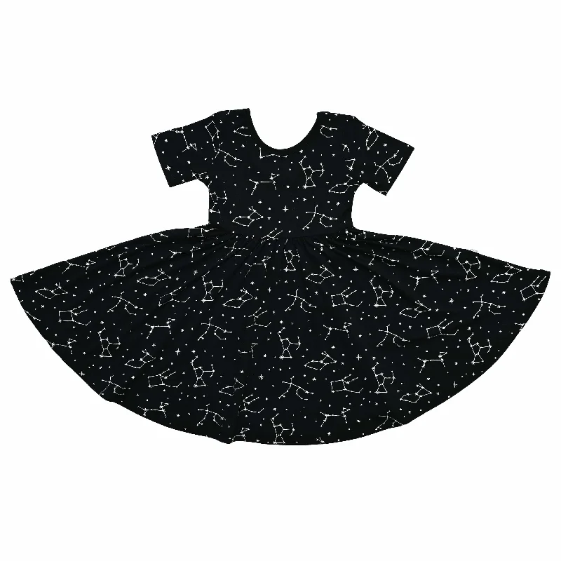 Twirl Dress in Midnight Constellation